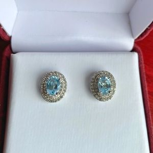 Helzberg Diamonds Aqua Earrings
